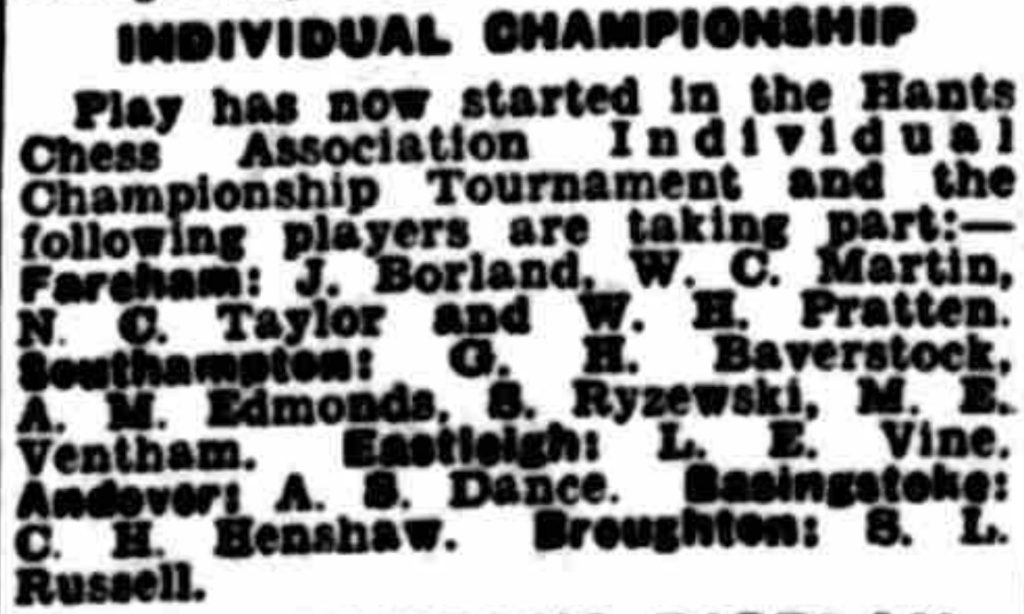 Portsmouth Evening News - Dec 7 1956 Hampshire Individual Entrants