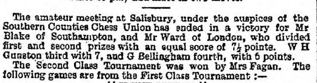 1898 Salisbury Tournament Newcastle Courant - Saturday 08 October 1898