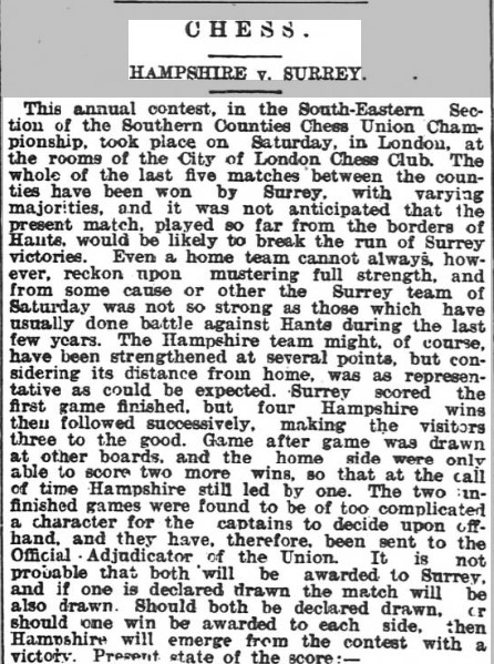 Hants Surrey Hampshire Advertiser - Wednesday 22 November 1899