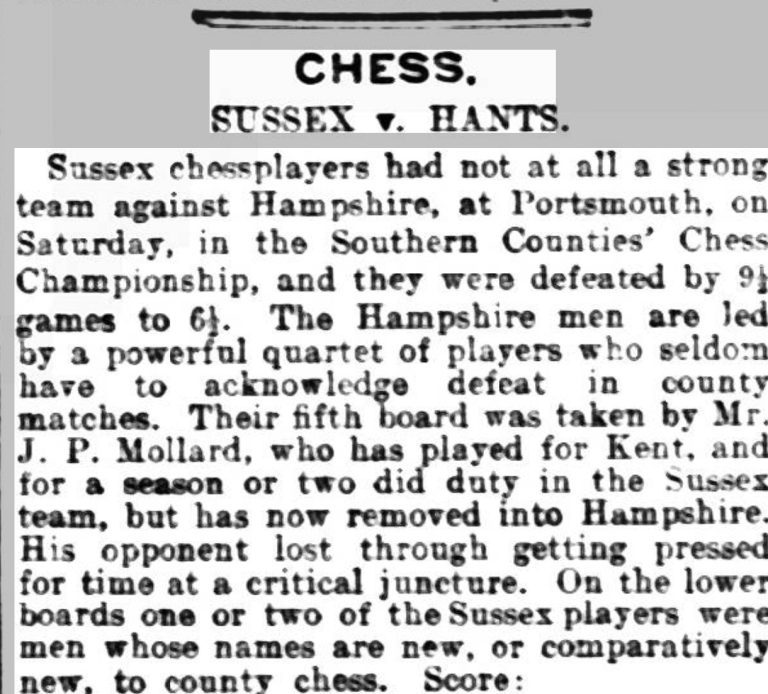 Hants Sussex West Sussex Gazette - Thursday 03 November 1910