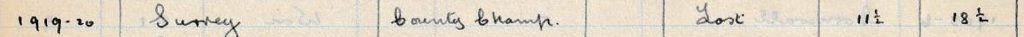 Hampshire Correspondence 1919 1920
