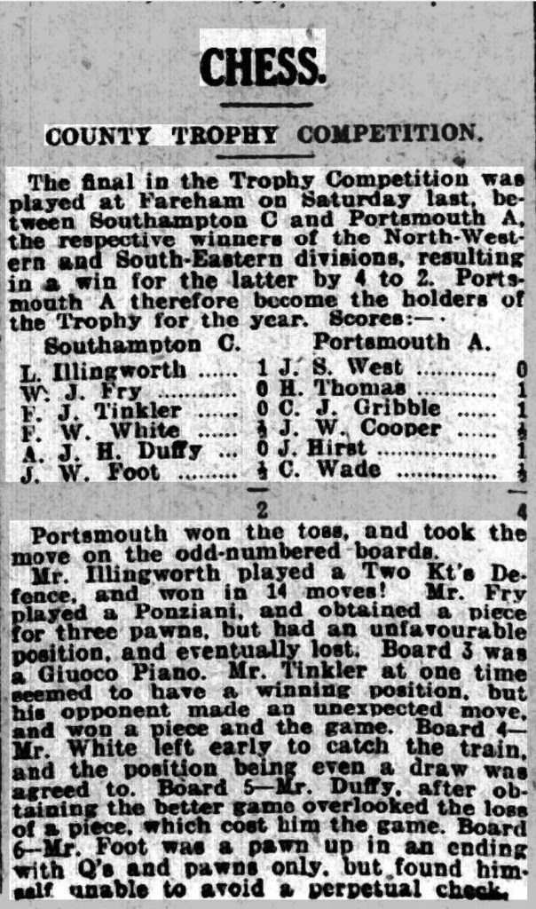 Hampshire Trophy Final Hampshire Advertiser - Friday 03 June 1921