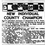 Hampshire Individual 1959 Final Positions Chess Notes