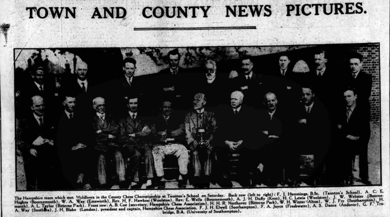 Hampshire Team 1928 - Hampshire Advertiser