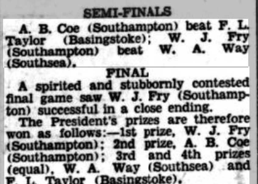 President's Cup 1933