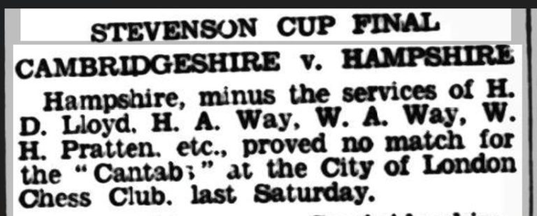 Hants Cambs 1935