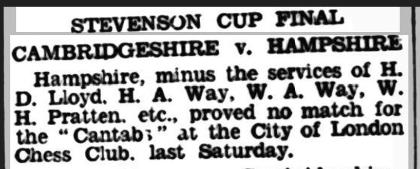 Hants Cambs 1935