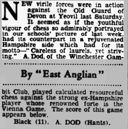 Hants vs Devon Hampshire Advertiser - 13 Feb 1937
